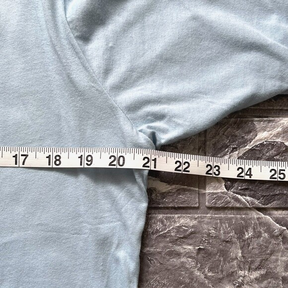 NWT HAPPINESS Pastel Blue T-Shirt (Large) Smile Love Rainbow Heart - Picture 5 of 6